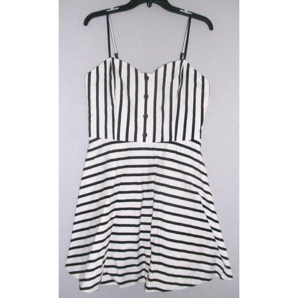 Alice + Olivia Nella Fit & Flare Stripe Dress 12 - Picture 5 of 11